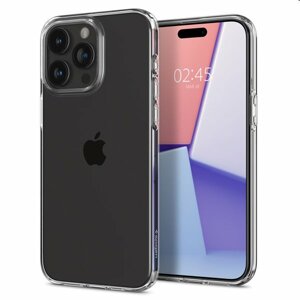 Zadný kryt Zadný kryt Spigen Liquid Crystal pre Apple iPhone 15 Pro Max, transparentná ACS06557