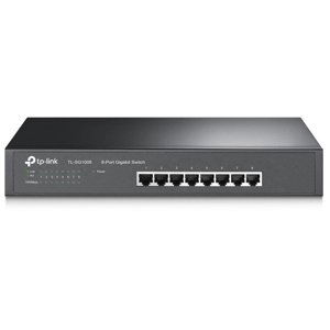 TP-Link TL-SG1008, 8 port Gigabit DesktopRack Switch, 8x 101001000M RJ45 ports, 13" rack-mountable, steel case TL-SG1008