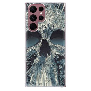 Odolné silikónové puzdro iSaprio - Abstract Skull - Samsung Galaxy S22 Ultra 5G