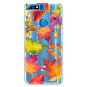 Silikónové puzdro iSaprio - Autumn Leaves 01 - Huawei Y7 Prime 2018