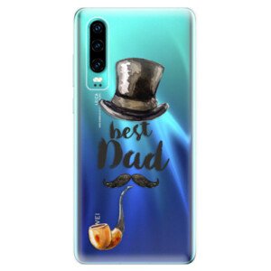 Odolné silikonové pouzdro iSaprio - Best Dad - Huawei P30