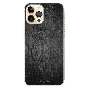 Plastové puzdro iSaprio - Black Wood 13 - iPhone 12 Pro