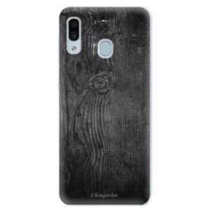 Silikónové puzdro iSaprio - Black Wood 13 - Samsung Galaxy A30