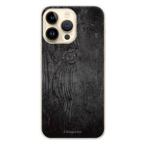 Odolné silikónové puzdro iSaprio - Black Wood 13 - iPhone 14 Pro Max