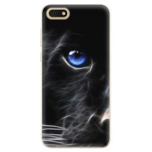 Odolné silikónové puzdro iSaprio - Black Puma - Huawei Honor 7S