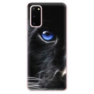 Odolné silikónové puzdro iSaprio - Black Puma - Samsung Galaxy S20