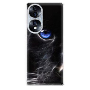 Odolné silikónové puzdro iSaprio - Black Puma - Honor 70