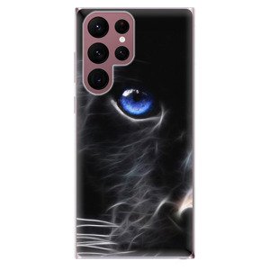 Odolné silikónové puzdro iSaprio - Black Puma - Samsung Galaxy S22 Ultra 5G