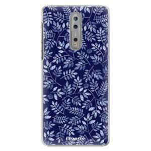 Plastové puzdro iSaprio - Blue Leaves 05 - Nokia 8