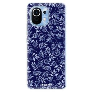 Odolné silikónové puzdro iSaprio - Blue Leaves 05 - Xiaomi Mi 11