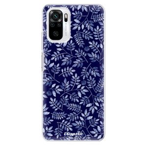 Odolné silikónové puzdro iSaprio - Blue Leaves 05 - Xiaomi Redmi Note 10 / Note 10S