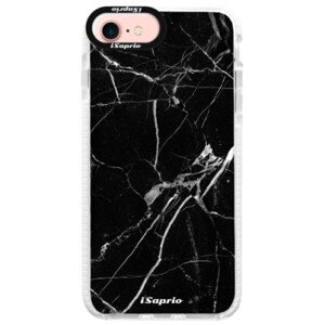 Silikónové púzdro Bumper iSaprio - Black Marble 18 - iPhone 7