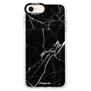 Silikónové púzdro Bumper iSaprio - Black Marble 18 - iPhone 8