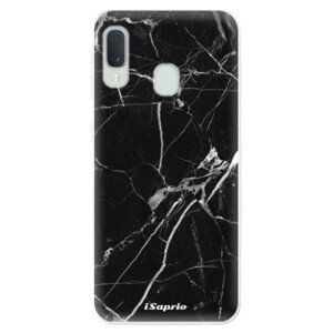 Odolné silikónové puzdro iSaprio - Black Marble 18 - Samsung Galaxy A20e