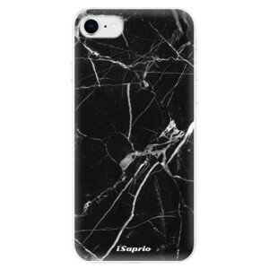 Odolné silikónové puzdro iSaprio - Black Marble 18 - iPhone SE 2020