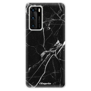 Odolné silikónové puzdro iSaprio - Black Marble 18 - Huawei P40