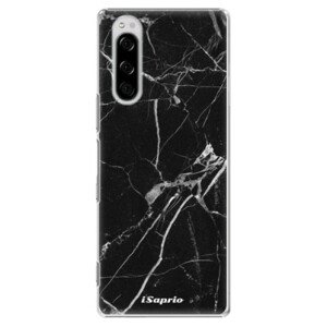 Plastové puzdro iSaprio - Black Marble 18 - Sony Xperia 5