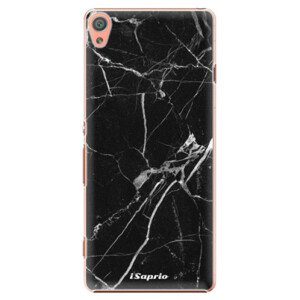 Plastové puzdro iSaprio - Black Marble 18 - Sony Xperia XA