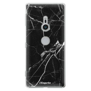 Plastové puzdro iSaprio - Black Marble 18 - Sony Xperia XZ2