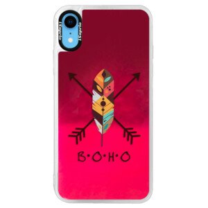 Neónové púzdro Pink iSaprio - BOHO - iPhone XR