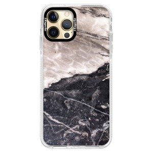 Silikónové puzdro Bumper iSaprio - BW Marble - iPhone 12 Pro Max