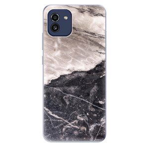 Odolné silikónové puzdro iSaprio - BW Marble - Samsung Galaxy A03