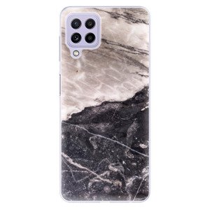 Odolné silikónové puzdro iSaprio - BW Marble - Samsung Galaxy A22