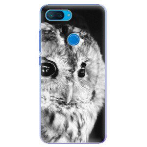 Plastové puzdro iSaprio - BW Owl - Xiaomi Mi 8 Lite