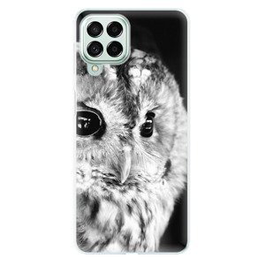 Odolné silikónové puzdro iSaprio - BW Owl - Samsung Galaxy M53 5G