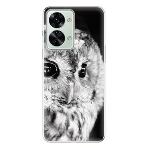 Odolné silikónové puzdro iSaprio - BW Owl - OnePlus Nord 2T 5G