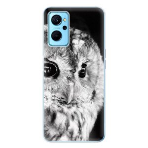 Odolné silikónové puzdro iSaprio - BW Owl - Realme 9i