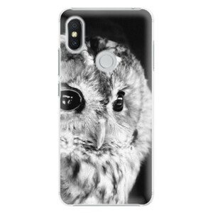 Plastové puzdro iSaprio - BW Owl - Xiaomi Redmi S2