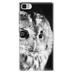 Plastové puzdro iSaprio - BW Owl - Xiaomi Mi3