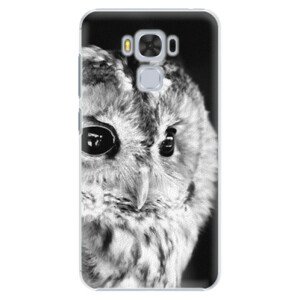 Plastové puzdro iSaprio - BW Owl - Asus ZenFone 3 Max ZC553KL