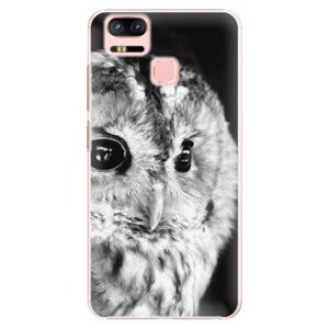 Plastové puzdro iSaprio - BW Owl - Asus Zenfone 3 Zoom ZE553KL