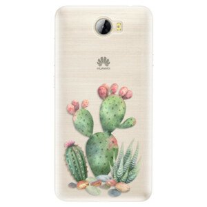 Silikónové puzdro iSaprio - Cacti 01 - Huawei Y5 II / Y6 II Compact