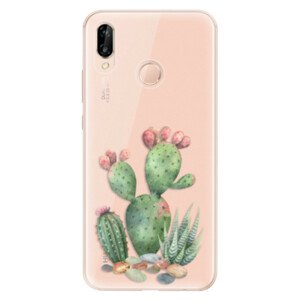 Odolné silikónové puzdro iSaprio - Cacti 01 - Huawei P20 Lite