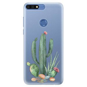 Silikónové puzdro iSaprio - Cacti 02 - Huawei Honor 7C