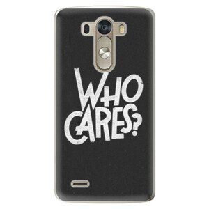 Plastové puzdro iSaprio - Who Cares - LG G3 (D855)