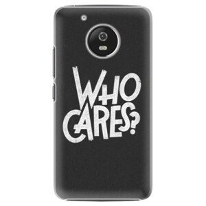 Plastové puzdro iSaprio - Who Cares - Lenovo Moto G5