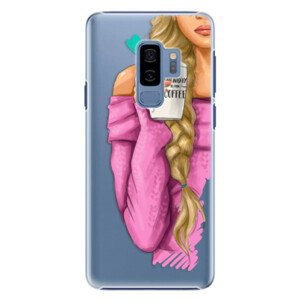 Plastové puzdro iSaprio - My Coffe and Blond Girl - Samsung Galaxy S9 Plus