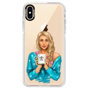 Silikónové púzdro Bumper iSaprio - Coffe Now - Blond - iPhone XS Max