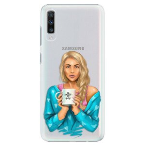 Plastové puzdro iSaprio - Coffe Now - Blond - Samsung Galaxy A70