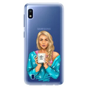 Plastové puzdro iSaprio - Coffe Now - Blond - Samsung Galaxy A10