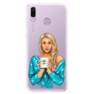 Silikónové puzdro iSaprio - Coffe Now - Blond - Huawei Honor Play