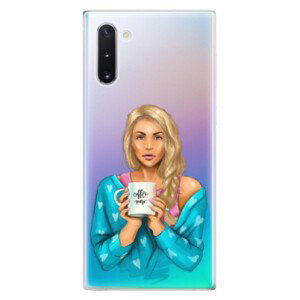 Odolné silikónové puzdro iSaprio - Coffe Now - Blond - Samsung Galaxy Note 10