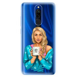 Odolné silikónové puzdro iSaprio - Coffe Now - Blond - Xiaomi Redmi 8