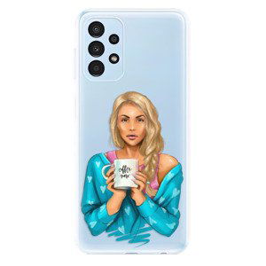 Odolné silikónové puzdro iSaprio - Coffe Now - Blond - Samsung Galaxy A13