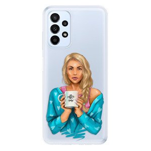 Odolné silikónové puzdro iSaprio - Coffe Now - Blond - Samsung Galaxy A23 / A23 5G