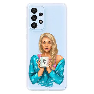 Odolné silikónové puzdro iSaprio - Coffe Now - Blond - Samsung Galaxy A33 5G